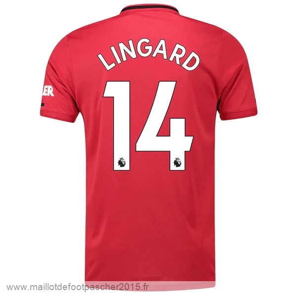 Maillot Foot Achat NO.14 Lingard Domicile Maillot Manchester United 2019 2020 Rouge