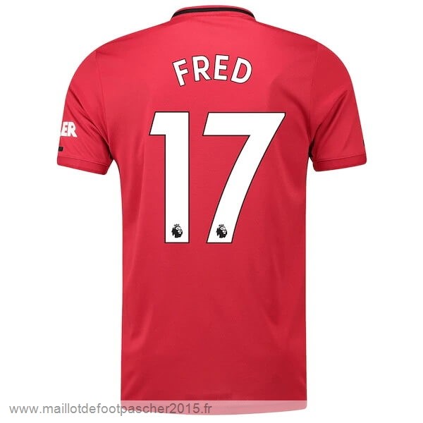 Maillot Foot Achat NO.17 Fred Domicile Maillot Manchester United 2019 2020 Rouge