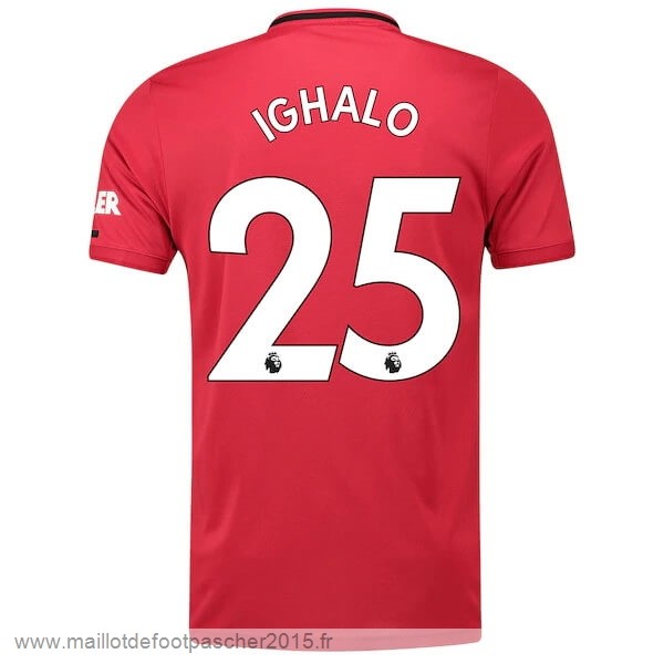 Maillot Foot Achat NO.25 Ighalo Domicile Maillot Manchester United 2019 2020 Rouge