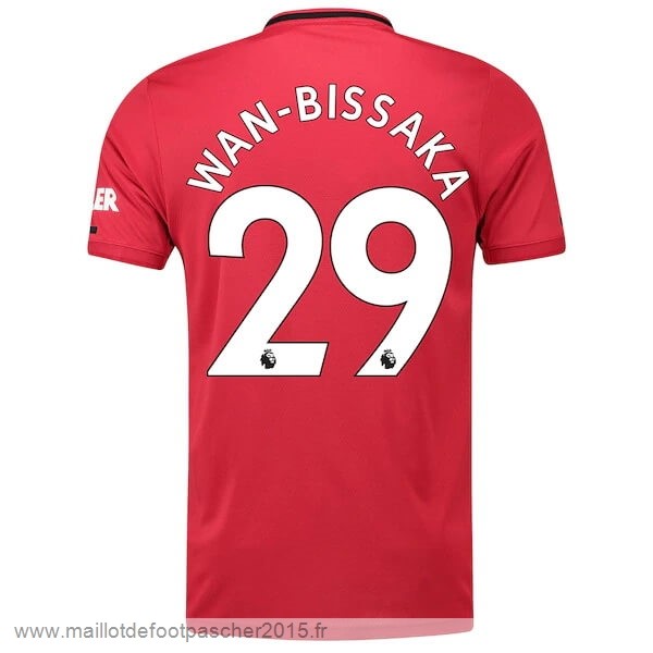 Maillot Foot Achat NO.29 Wan Bissaka Domicile Maillot Manchester United 2019 2020 Rouge