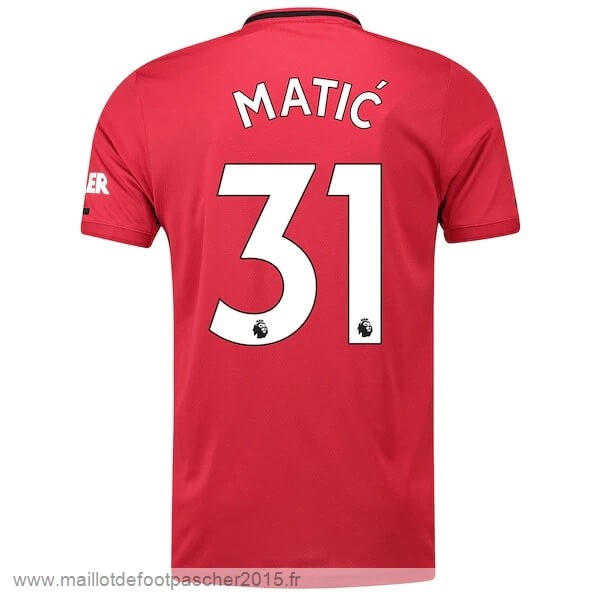 Maillot Foot Achat NO.31 Matic Domicile Maillot Manchester United 2019 2020 Rouge