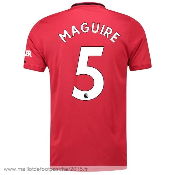 Maillot Foot Achat NO.5 Maguire Domicile Maillot Manchester United 2019 2020 Rouge