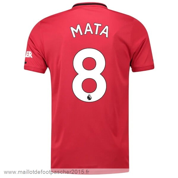 Maillot Foot Achat NO.8 Mata Domicile Maillot Manchester United 2019 2020 Rouge