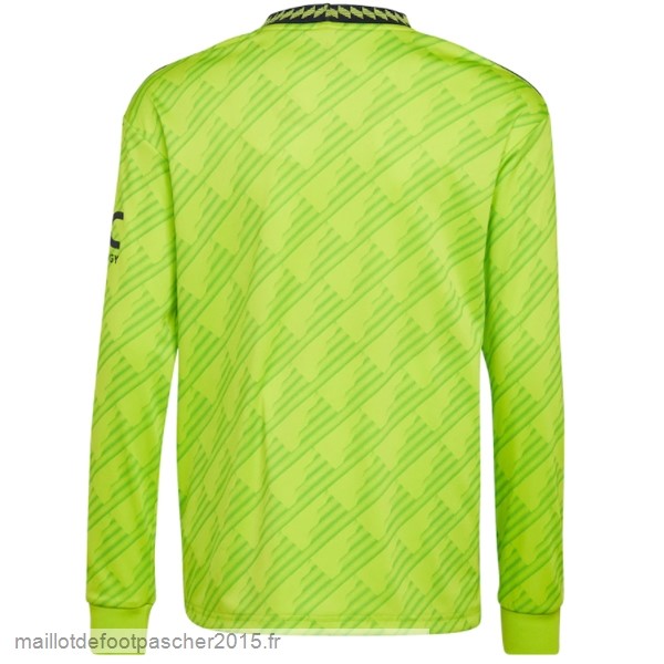 Maillot Foot Achat Thailande Third Manches Longues Manchester United 2022 2023 Vert