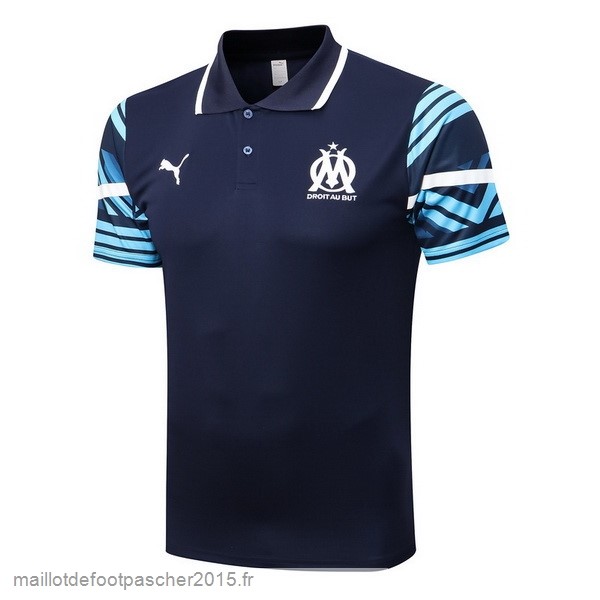 Maillot Foot Achat Polo Marseille 2022 2023 Bleu Marine