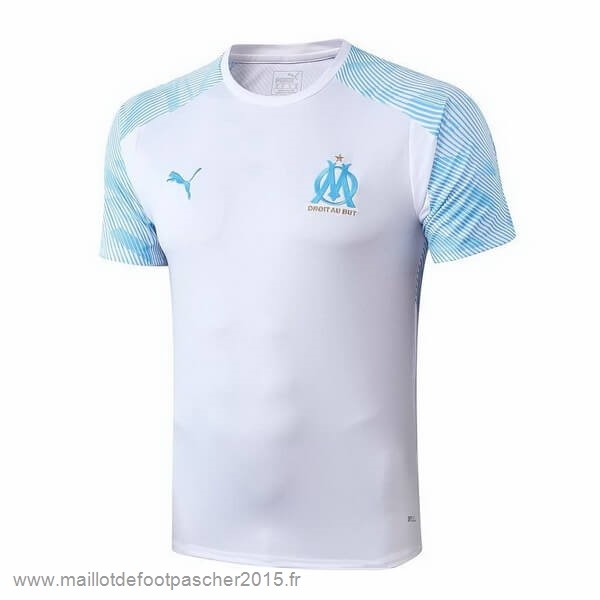 Maillot Foot Achat Entrainement Marseille 2019 2020 Bleu Blanc
