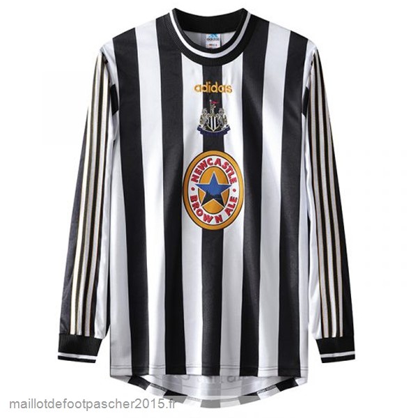 Maillot Foot Achat Domicile Manches Longues Newcastle United Rétro 1997 1999 Blanc