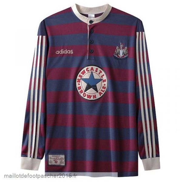 Maillot Foot Achat Exterieur Manches Longues Newcastle United Rétro 1995 1997 Rouge