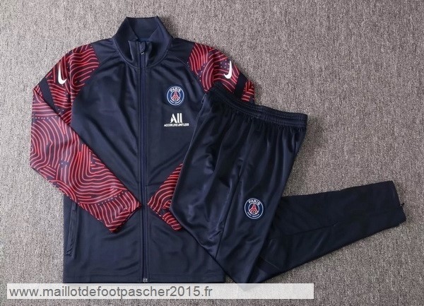 Maillot Foot Achat Survêtements Paris Saint Germain 2020 2021 Noir Rouge