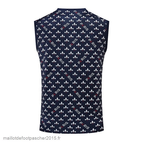 Maillot Foot Achat Entrainement Sans Manches Paris Saint Germain 2022 2023 Bleu Marine