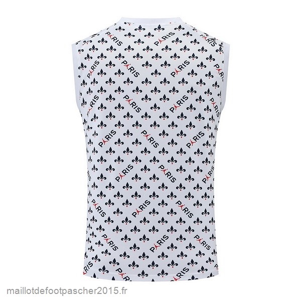 Maillot Foot Achat Entrainement Sans Manches Paris Saint Germain 2022 2023 I Blanc