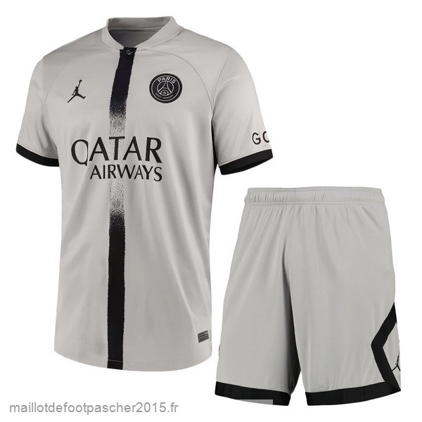 Maillot Foot Achat Exterieur Conjunto De Enfant Paris Saint Germain 2022 2023 Gris