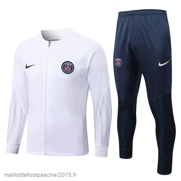 Maillot Foot Achat Survêtements Enfant Paris Saint Germain 2022 2023 Blanc Bleu