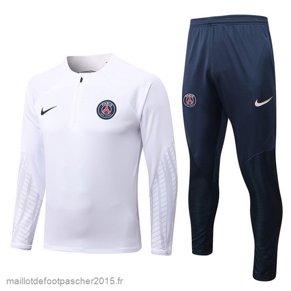 Maillot Foot Achat Survêtements Enfant Paris Saint Germain 2022 2023 Blanc I Bleu