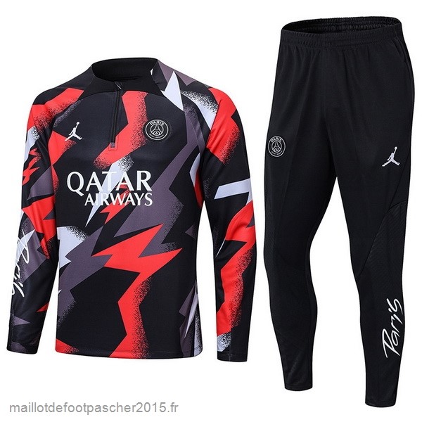 Maillot Foot Achat Survêtements Enfant Paris Saint Germain 2022 2023 Rouge Gris Noir