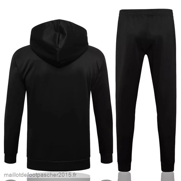 Maillot Foot Achat Sweat Shirt Capuche Enfant Paris Saint Germain 2021 2022 Noir Vert Blanc