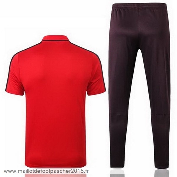 Maillot Foot Achat Ensemble Complet Polo Paris Saint Germain 2020 2021 Rouge Noir