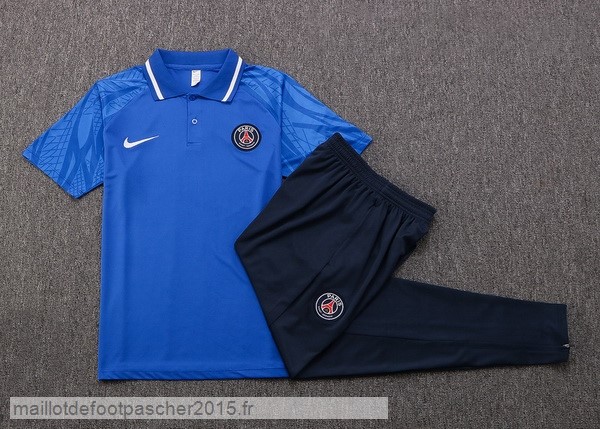 Maillot Foot Achat Ensemble Complet Polo Paris Saint Germain 2022 2023 Bleu