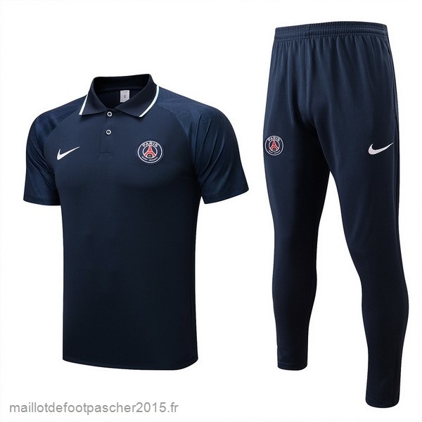 Maillot Foot Achat Ensemble Complet Polo Paris Saint Germain 2022 2023 Bleu Marine