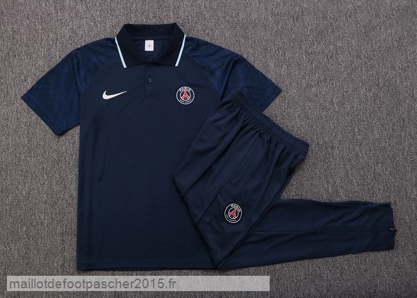 Maillot Foot Achat Ensemble Complet Polo Paris Saint Germain 2022 2023 Bleu Marine