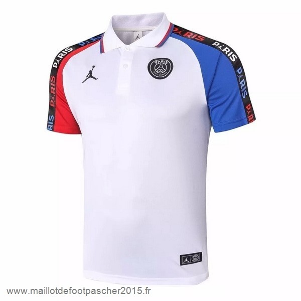 Maillot Foot Achat Polo Paris Saint Germain 2020 2021 Blanc Rouge Bleu