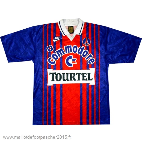 Maillot Foot Achat Domicile Maillot Paris Saint Germain Rétro 1993 1994 Bleu
