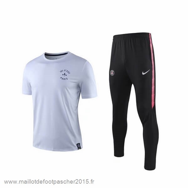 Maillot Foot Achat Entrainement Conjunto Completo Paris Saint Germain 2019 2020 Blanc Noir