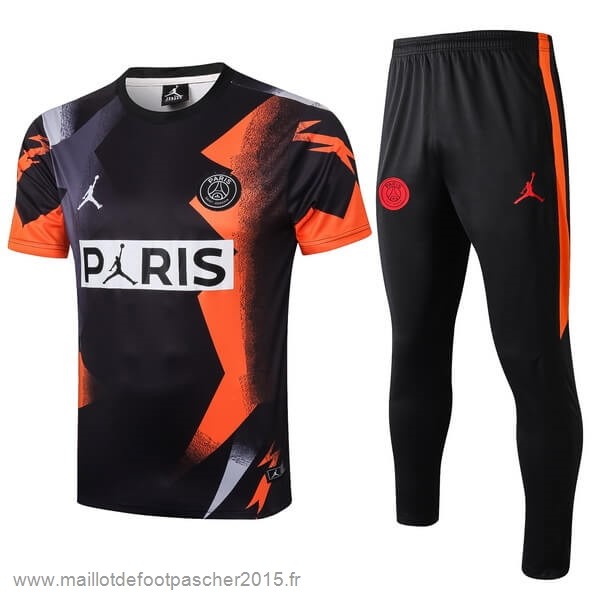 Maillot Foot Achat Entrainement Conjunto Completo Paris Saint Germain 2019 2020 Orange Noir
