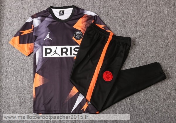 Maillot Foot Achat Entrainement Conjunto Completo Paris Saint Germain 2019 2020 Orange Noir