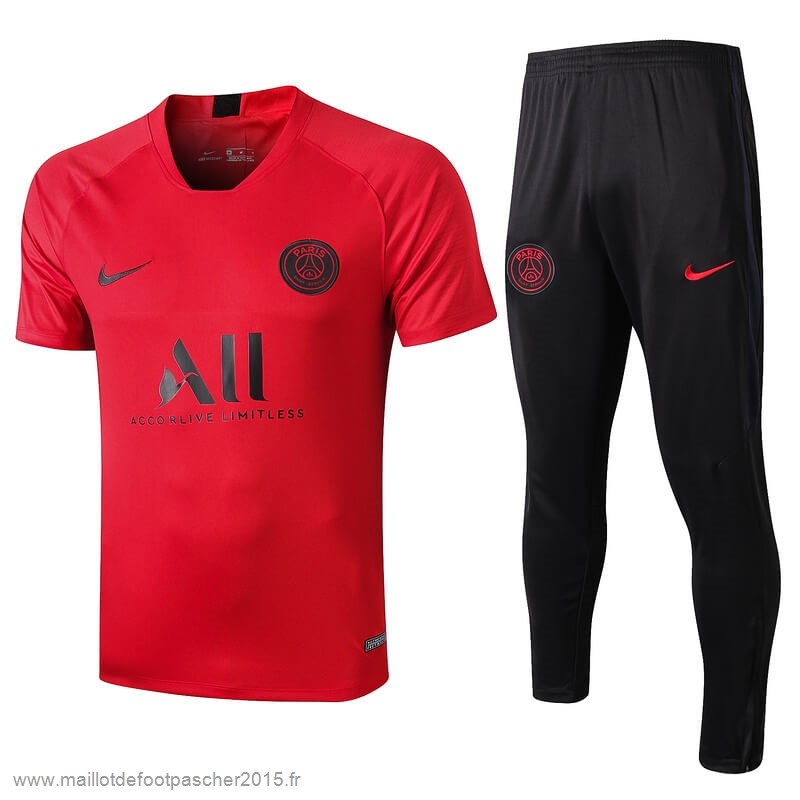 Maillot Foot Achat Entrainement Conjunto Completo Paris Saint Germain 2019 2020 Rouge Noir