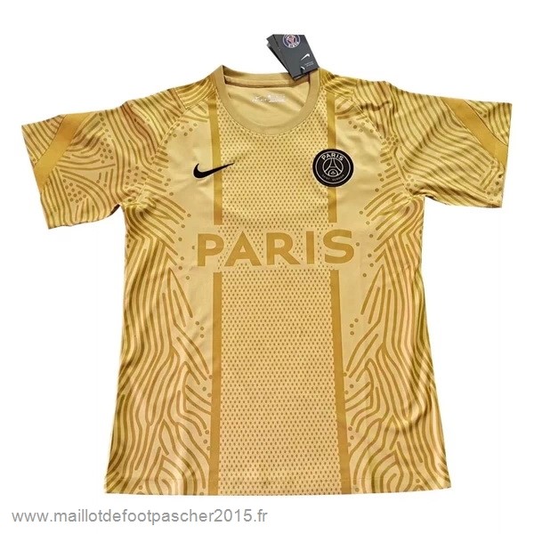 Maillot Foot Achat Entrainement Paris Saint Germain 2020 2021 Jaune
