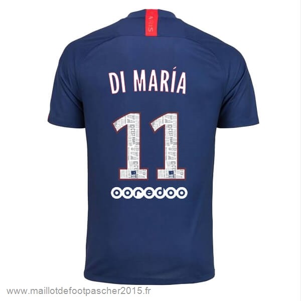 Maillot Foot Achat NO.11 Di Maria Domicile Maillot Paris Saint Germain 2019 2020 Bleu