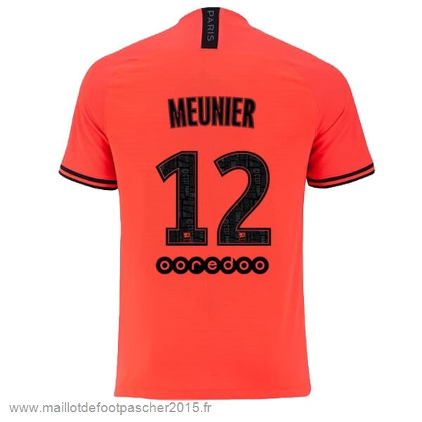 Maillot Foot Achat NO.12 Meunier Exterieur Maillot Paris Saint Germain 2019 2020 Orange