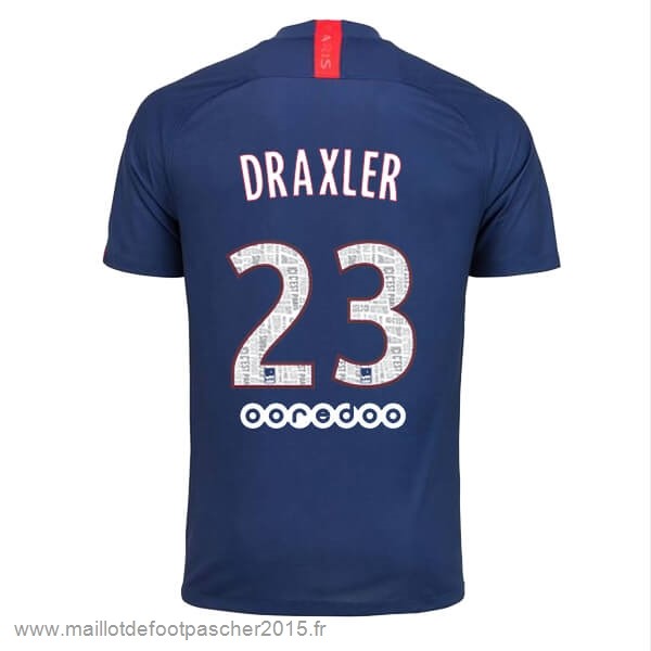 Maillot Foot Achat NO.23 Draxler Domicile Maillot Paris Saint Germain 2019 2020 Bleu