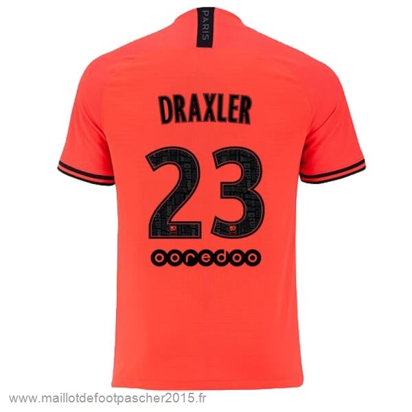 Maillot Foot Achat NO.23 Draxler Exterieur Maillot Paris Saint Germain 2019 2020 Orange