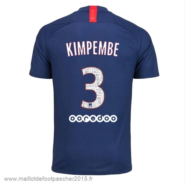 Maillot Foot Achat NO.3 Kimpembe Domicile Maillot Paris Saint Germain 2019 2020 Bleu