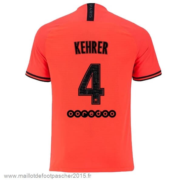 Maillot Foot Achat NO.4 Kehrer Exterieur Maillot Paris Saint Germain 2019 2020 Orange