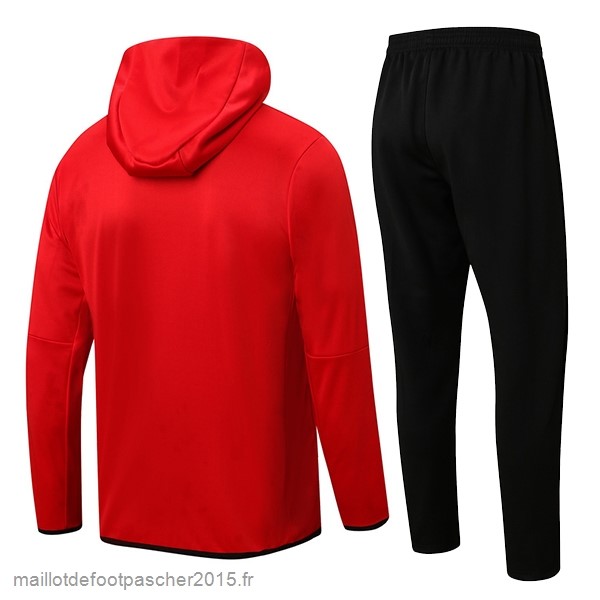 Maillot Foot Achat Sweat Shirt Capuche Portugal 2022 Rouge Noir