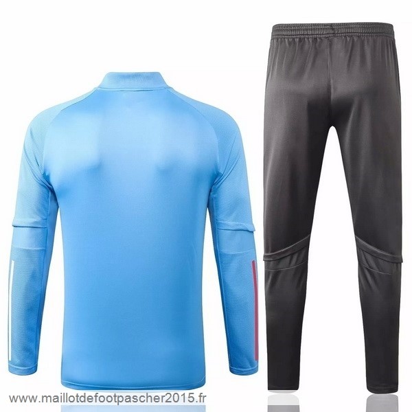 Maillot Foot Achat Survêtements Real Madrid 2020 2021 Bleu Clair Gris