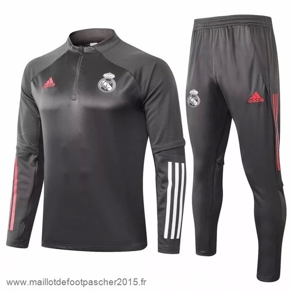 Maillot Foot Achat Survêtements Real Madrid 2020 2021 Gris Blanc
