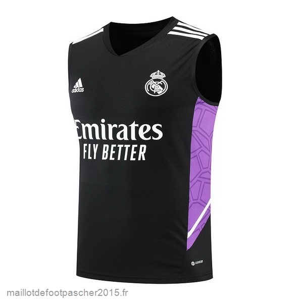 Maillot Foot Achat Maillot Sans Manches Real Madrid 2022 2023 Noir Purpura