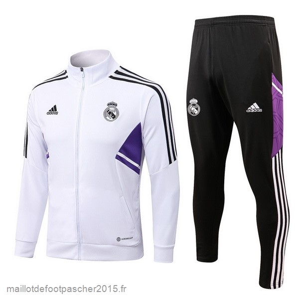 Maillot Foot Achat Survêtements Enfant Real Madrid 2022 2023 Blanc I Noir
