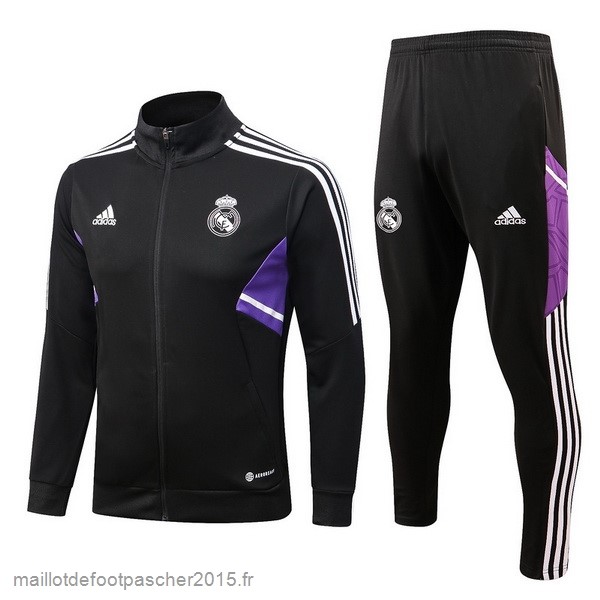 Maillot Foot Achat Survêtements Enfant Real Madrid 2022 2023 Noir I Purpura