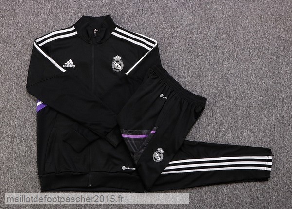 Maillot Foot Achat Survêtements Enfant Real Madrid 2022 2023 Noir I Purpura