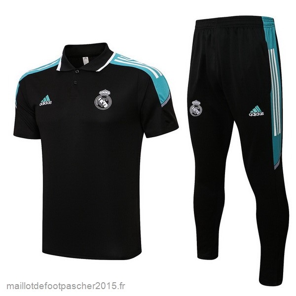 Maillot Foot Achat Ensemble Complet Polo Real Madrid 2022 2023 Noir Vert