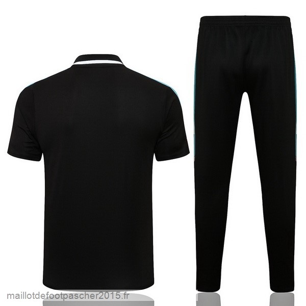 Maillot Foot Achat Ensemble Complet Polo Real Madrid 2022 2023 Noir Vert