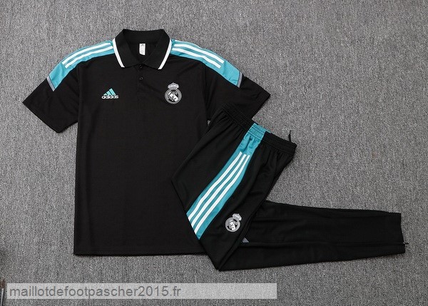 Maillot Foot Achat Ensemble Complet Polo Real Madrid 2022 2023 Noir Vert
