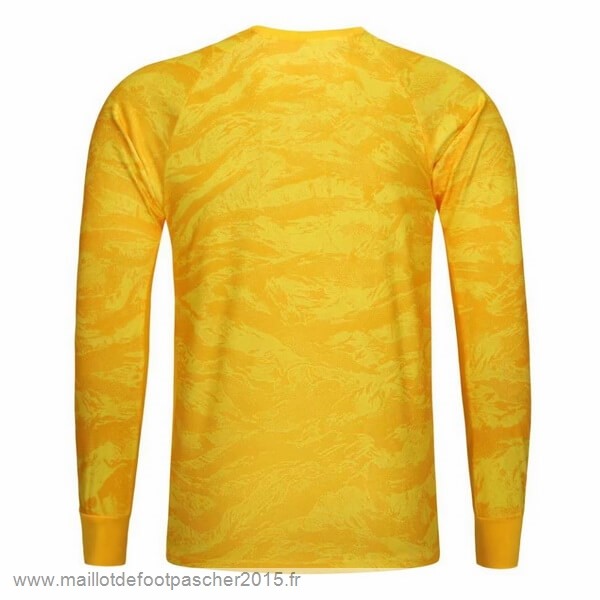 Maillot Foot Achat Domicile Manches Longues Gardien Real Madrid 2019 2020 Jaune