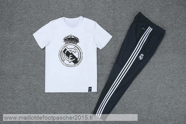 Maillot Foot Achat Entrainement Conjunto Completo Real Madrid 2019 2020 Blanc Bleu