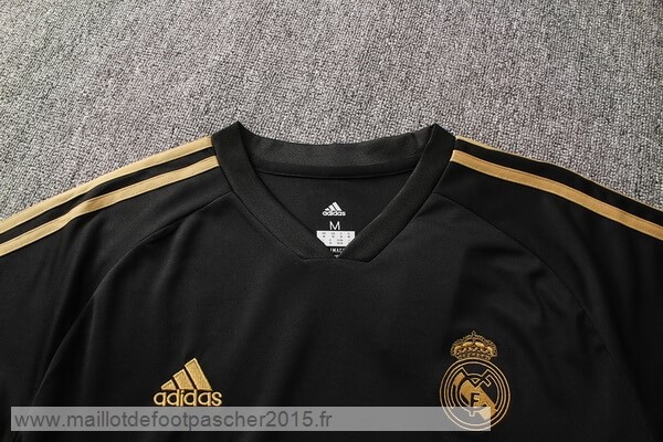 Maillot Foot Achat Entrainement Conjunto Completo Real Madrid 2019 2020 Noir Jaune
